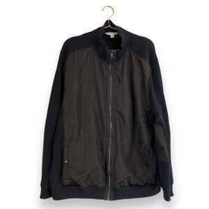 Calvin Klein Mens Full Zip Sweater Jacket Knit Sleeve‎ Classic Fit XXL 0101